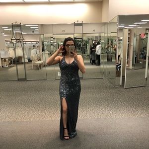 Sequined Prom Dress